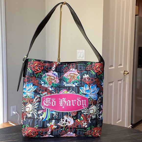 Ed Hardy Mina Tote and Wristlet - Picture 1 of 13